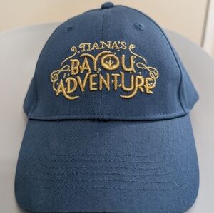 Disney Parks 2024 Tiana’s Bayou Adventure Baseball Cap Hat OSFA Navy Blue/Gold